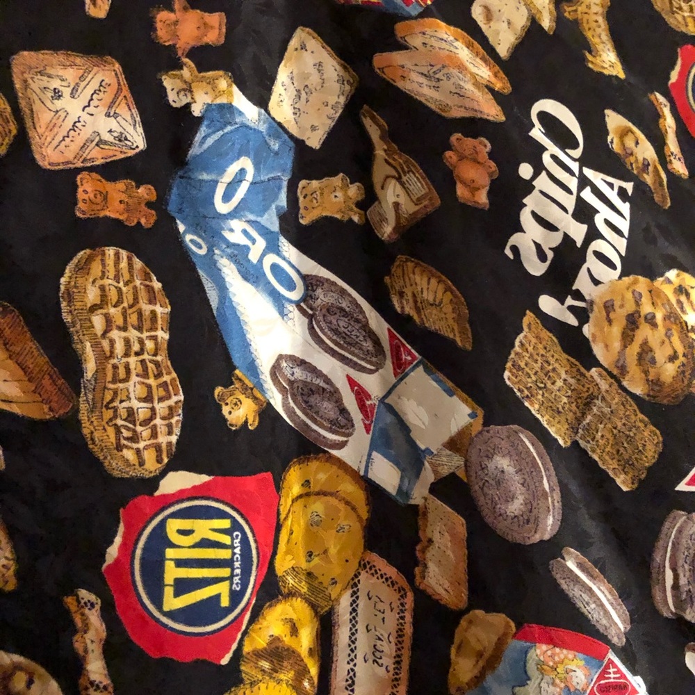 Vintage  COOKIE LOVER Nicole Miller Silk Scarf